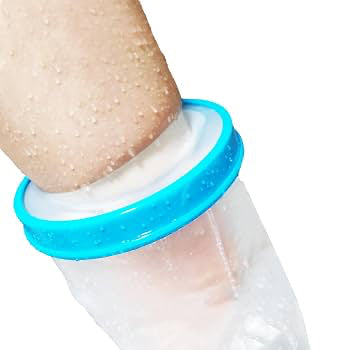 Image of Protector Impermeable de Baño para Pierna