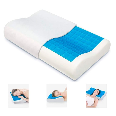 Image of Almohada Cervical con gel / Funda bambú