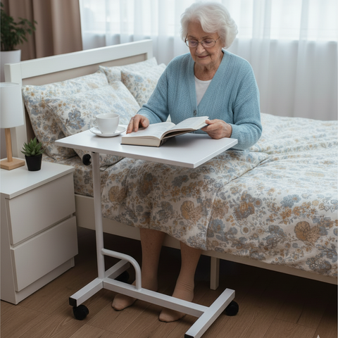 Image of ClinBed Table - Mesa clínica ergonómica ajustable para cama