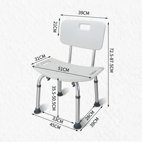 Image of Silla De Ducha Sin Brazo De Aluminio
