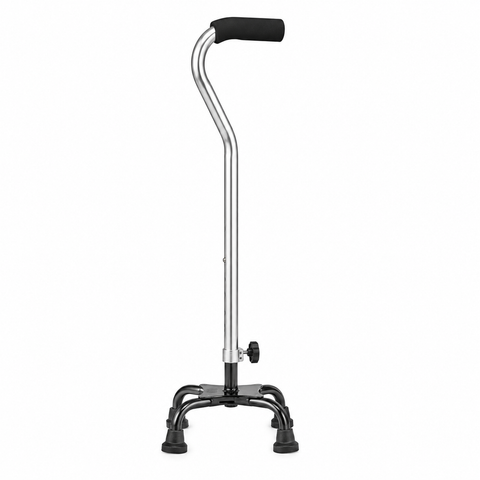 Image of BASTON DE 4 PATAS CON MANGO CUELLO DE GANSO