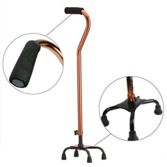 BASTON DE 4 PATAS CON MANGO CUELLO DE GANSO